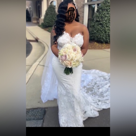 Enzoani dress Sz US 10 (has been altered), - Picture 2 of 3